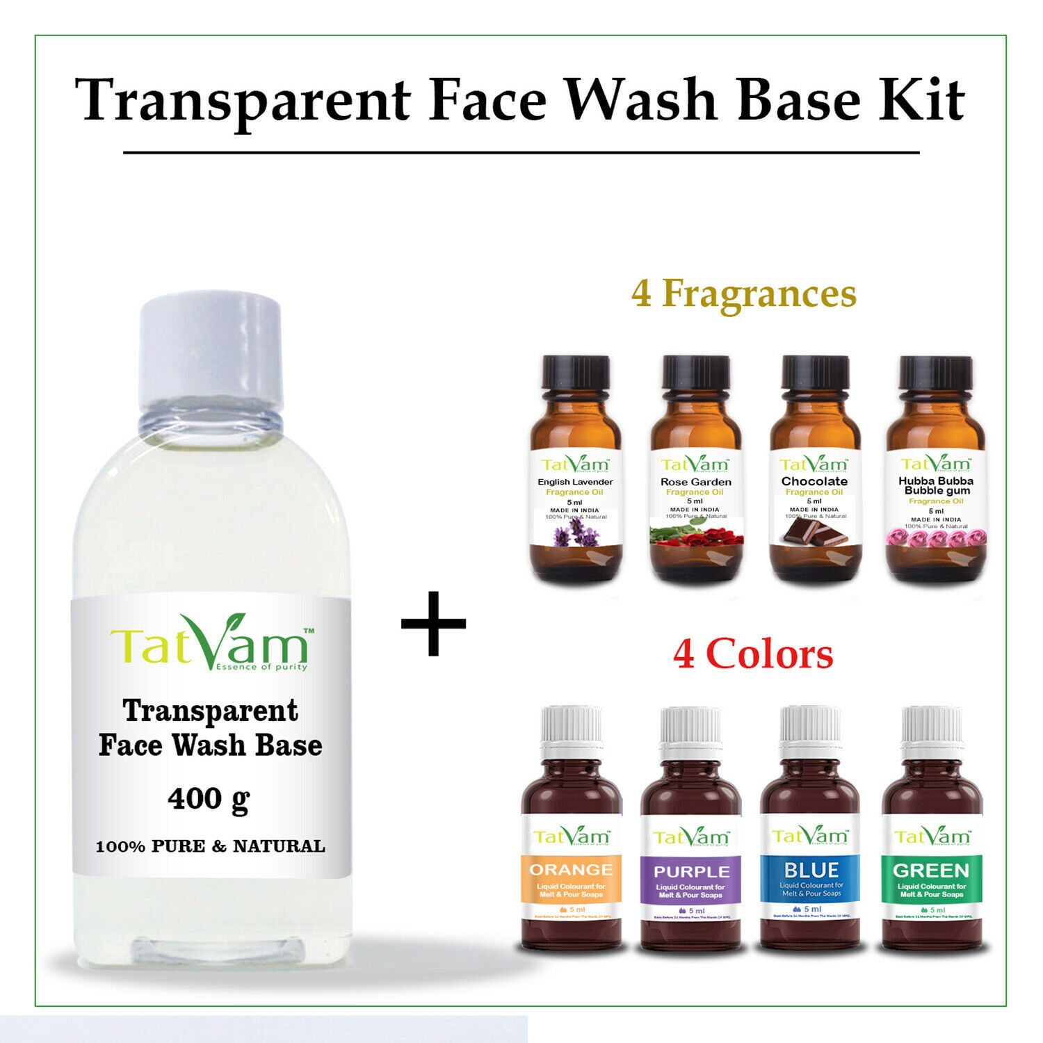 face wash kit Tatvam Kit DIY Making wash Wash Face face (Transparent