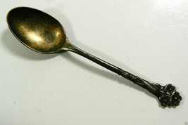 Vintage Sterling Silver Reed &amp; Barton Flower small coffee tea spoon gold... - $41.18