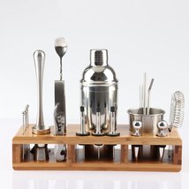 23pcs Stainless Steel Bar Cocktail Shaker Mixer Set 550ml/750ml Barware ... - $38.99+