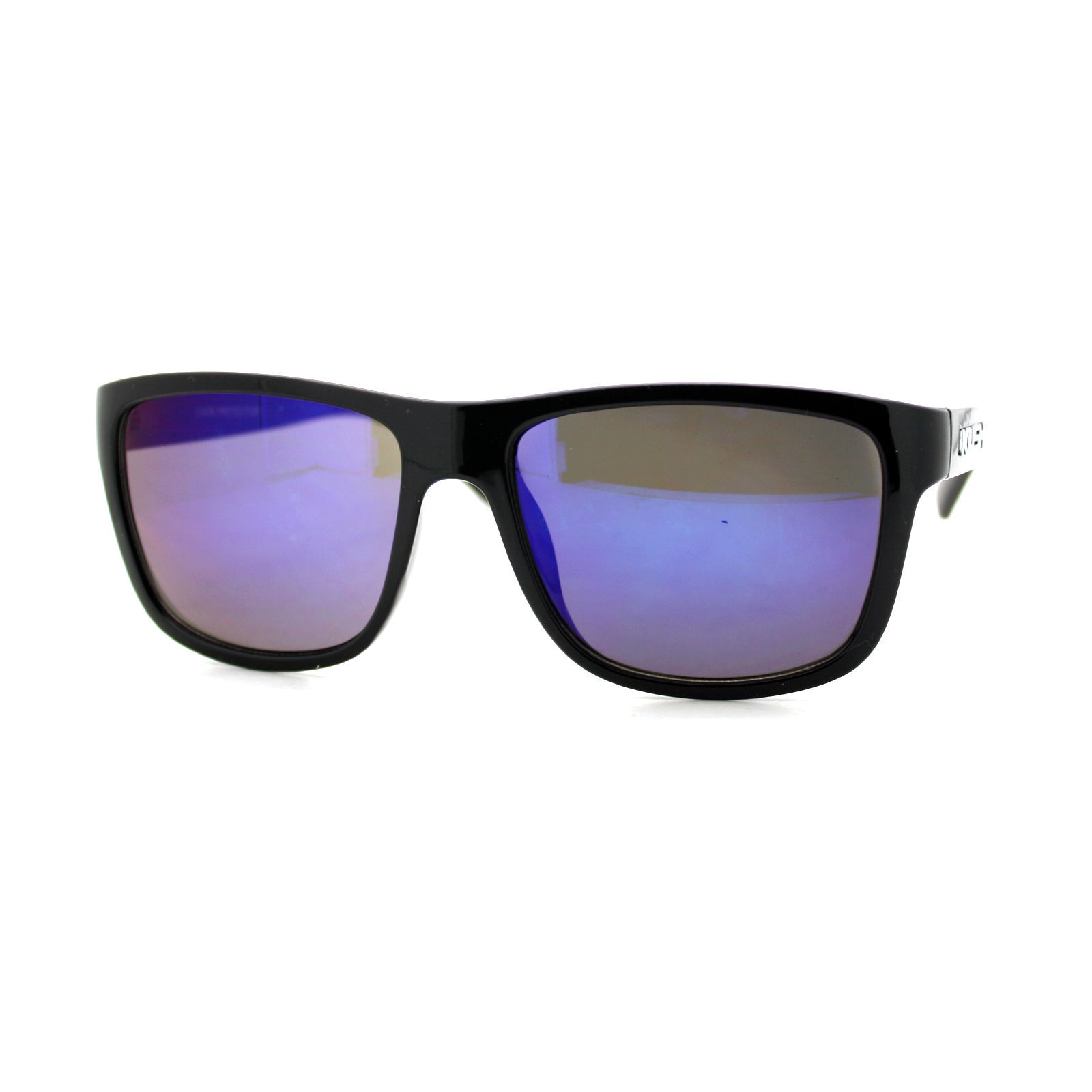 Kush Sunglasses Black Soft Square Frame Unisex Fashion Multicolor Mirror Lens Sunglasses
