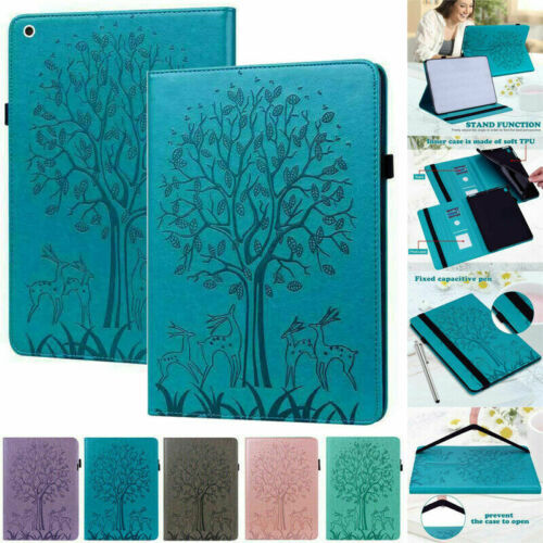 For iPad 5/6/7/8/9th Air Mini Pro 11 2021 Leather Flip back Case Cover
