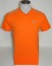 Under Armour Vent Moisture Wicking Orange Short Sleeve Athletic Shirt Me... - $59.99