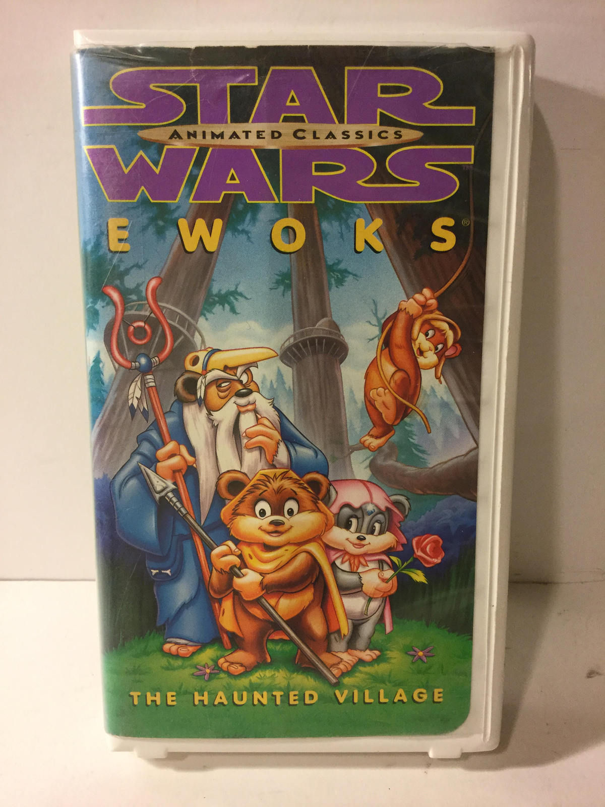 Vintage Star Wars Ewok VHS Tape Movie - Ewoks Animated Cartoon TV ...