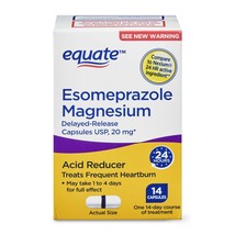 Equate Esomeprazole Magnesium Delayed-Release Capsules, 14 Count.. - $17.81