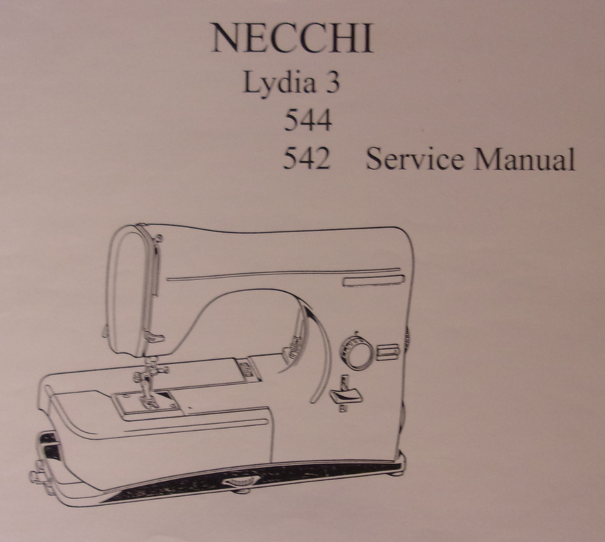 Necchi Lydia 3 544 542 Service Manual Sewing Manuals & Instruction
