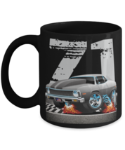 1971 Chevy Nova Race Track Muscle Car CARtoons - 11 oz Classic Black Cof... - $18.99