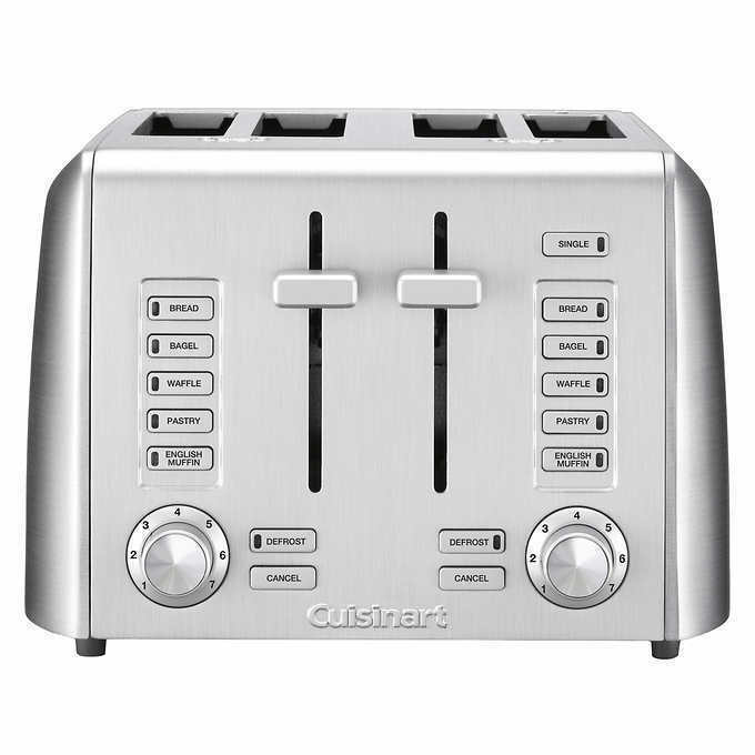 Cuisinart Custom Select 4Slice Metal Toaster Stainless Steel RBT