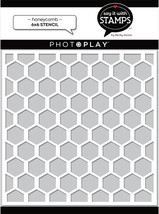 Honeycomb Stencil. Photoplay. Becky Moore Design
