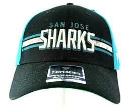 San Jose Sharks Black Teal Baseball Cap Snapback  - $30.15