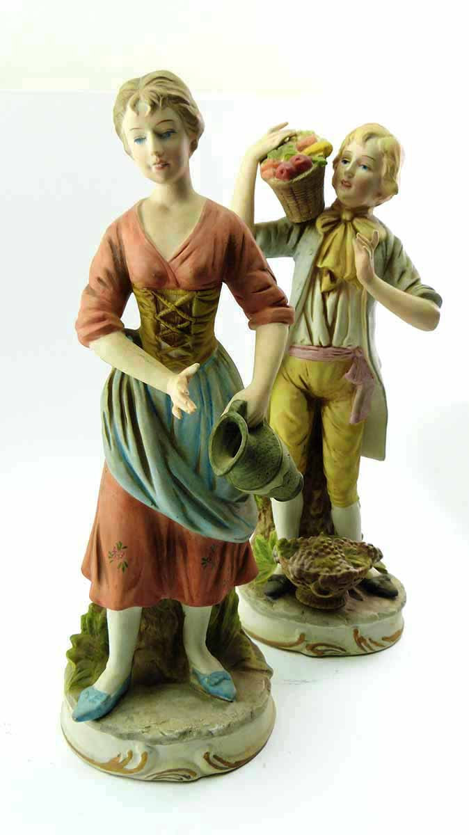 ARDCO C2148 Japan Porcelain Figurines Man and Woman Porcelain Figurines Rural C Home Décor