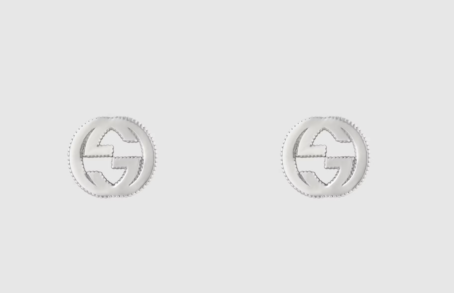 Gucci Interlocking G Earrings in Silver - $250.00