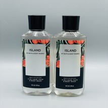 Bath &amp; Body Works ISLAND Men’s 3-IN-1 Hair Face &amp; Body Wash Lot Of 2 - $26.72