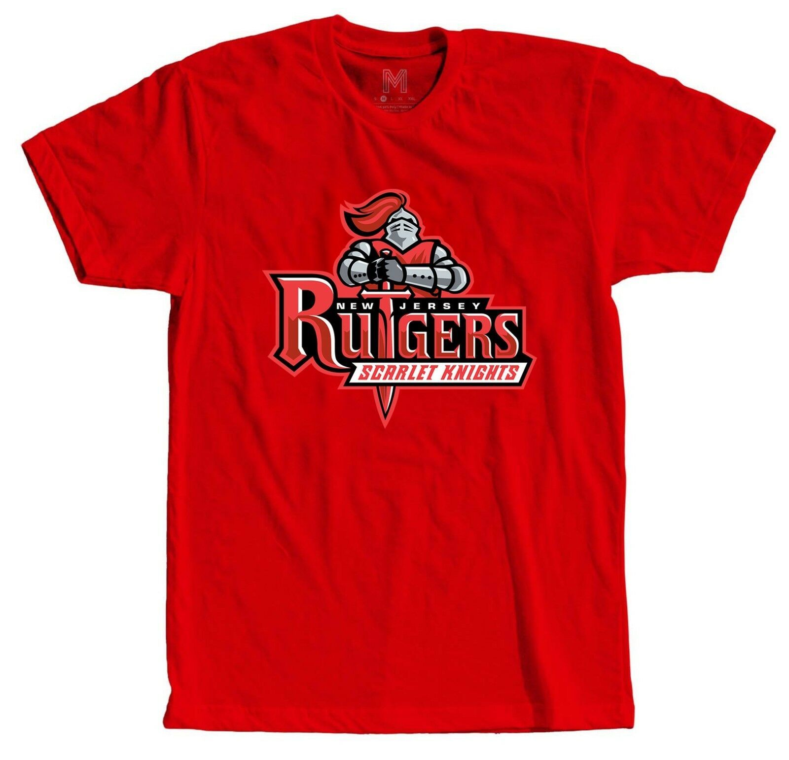 NCAA Basketball team tshirt comfortable tees with Rutgers logo