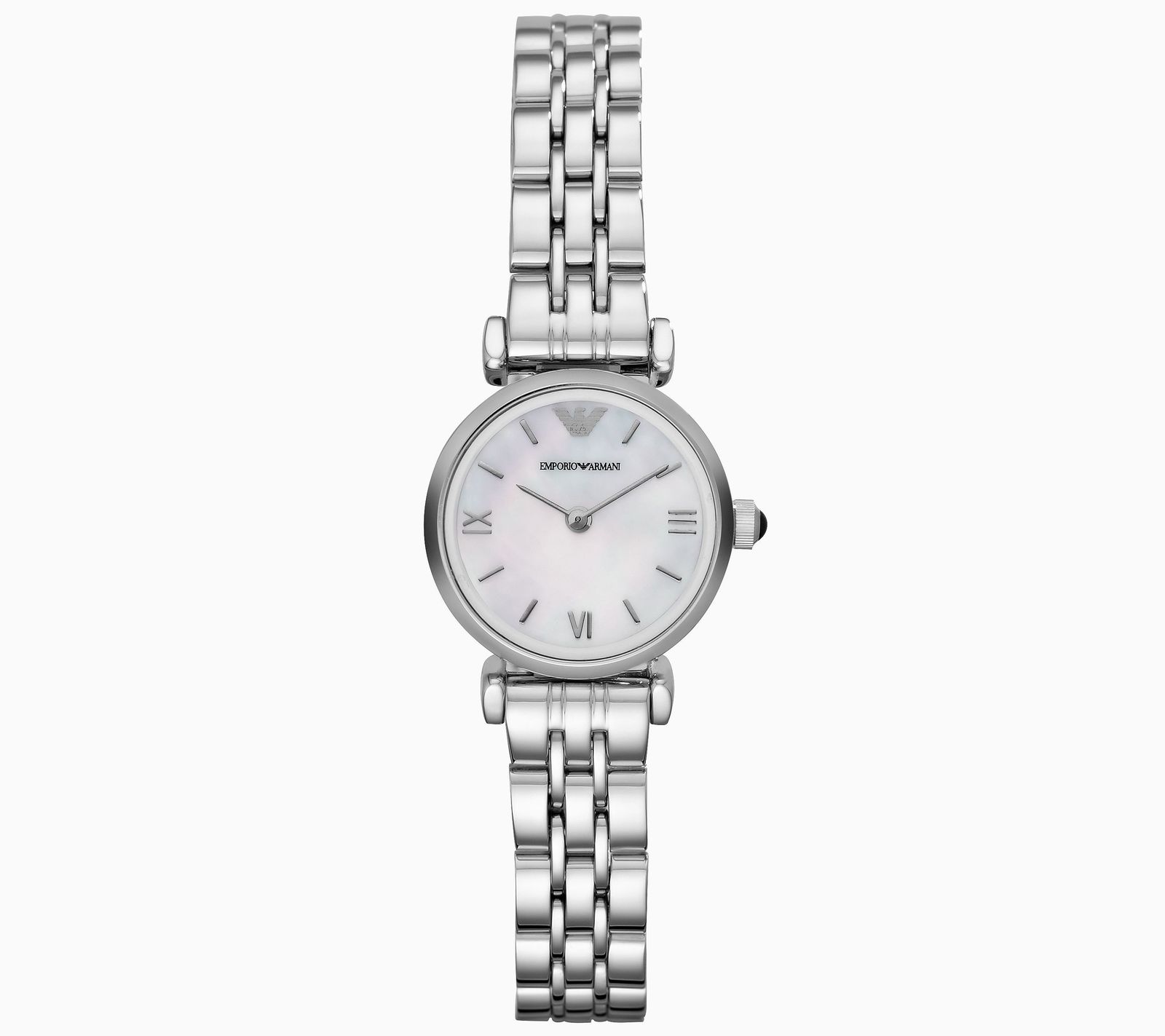 New Emporio Armani Women's Mother of Pearl Dial Stainless Steel Watch AR1763