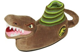 Jurassic World Park Plush Sock-Top Dinosaur Slippers Size 7-8, 9-10 Or 11-12 Nwt - $22.99
