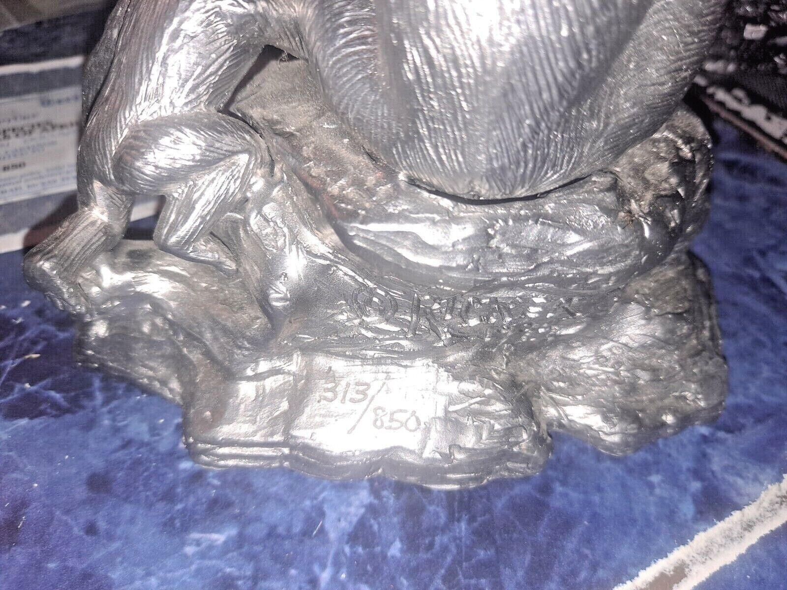 Michael Ricker PEWTER Endangered Species Gorillas of Africa Numbered w