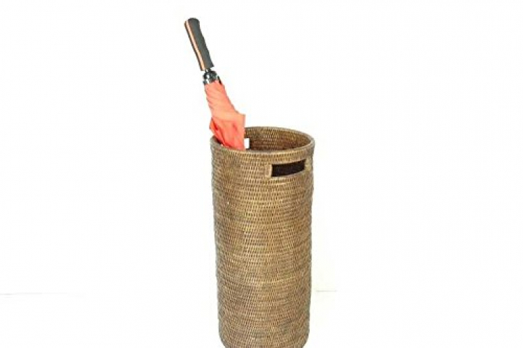 Umbrella Stand Indoor Umbrella Holder Rustic Rattan Umbrella Holders