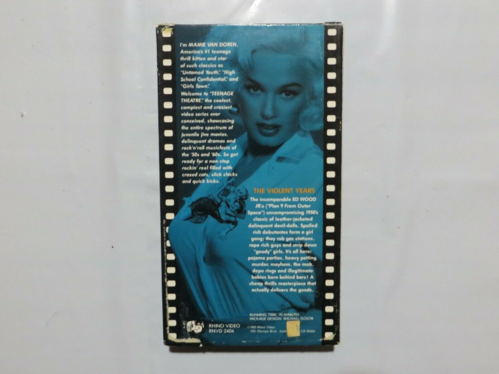 The Violent Years Vhs Ed Wood Rhino Teenage Theater Mamie Van Siren X Vhs Tapes