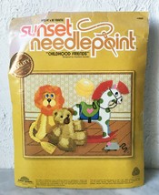 Vintage 1979 Childhood Friends Needlepoint Kit by Sunset - Fits 14" x 18" Frame - $37.95