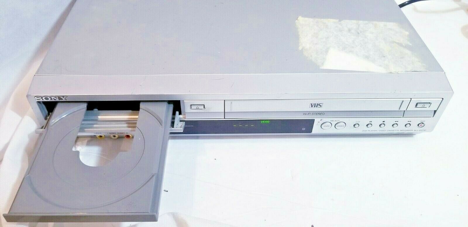 Sony SLVD271P Combo DVD + VCR DVD/VCR Combo Silver tone VHS recorder