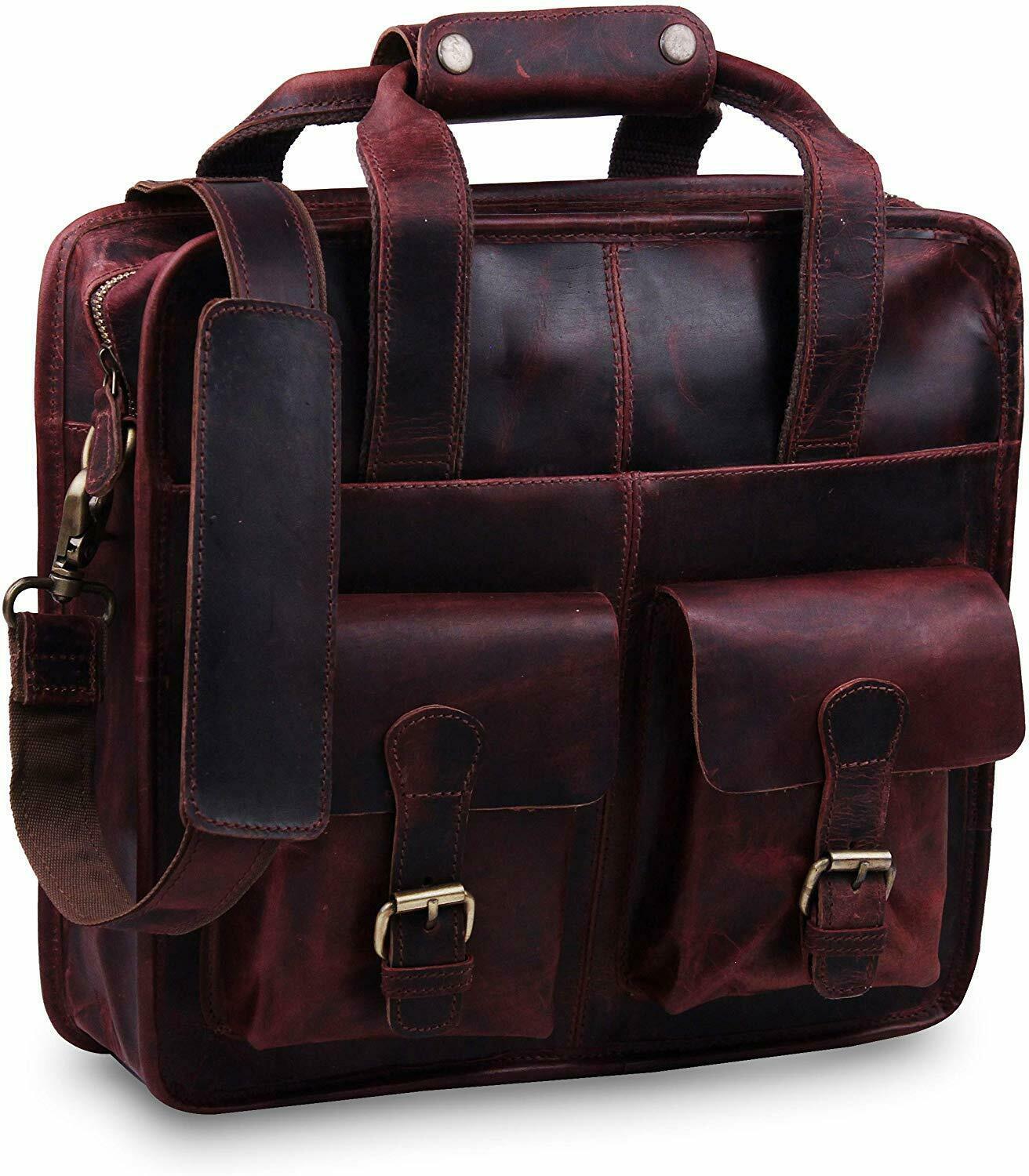 leather travel bag briefcase