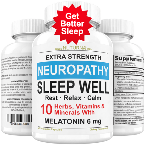 Neuropathy Nerve Sleep Support - Recover Faster with Extra Strength Sleep Formul