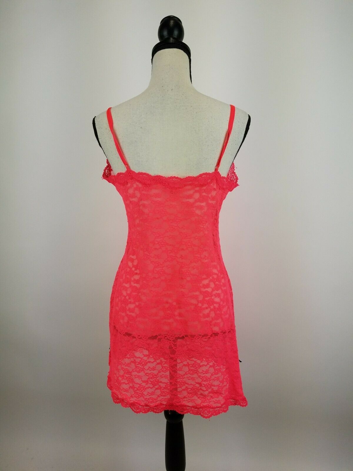 Victorias Secret Nighty Pink Lace Womens Large Sexy B19 15 Teddies 0774