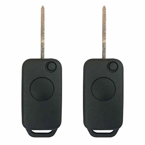 AutoKeyMax Replacement Flip Remote Key Fob Shell Case ONLY for Mercedes-Benz ML3