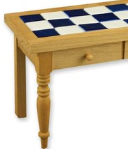 Work Table Porcelain Tile 1.762/0 Reutter Blue and White Dollhouse Miniature - $44.60
