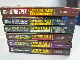 Lot of 6 Star Trek Captain's Table Set # 1-6 Paperback 1998 Pocket Books - $29.69