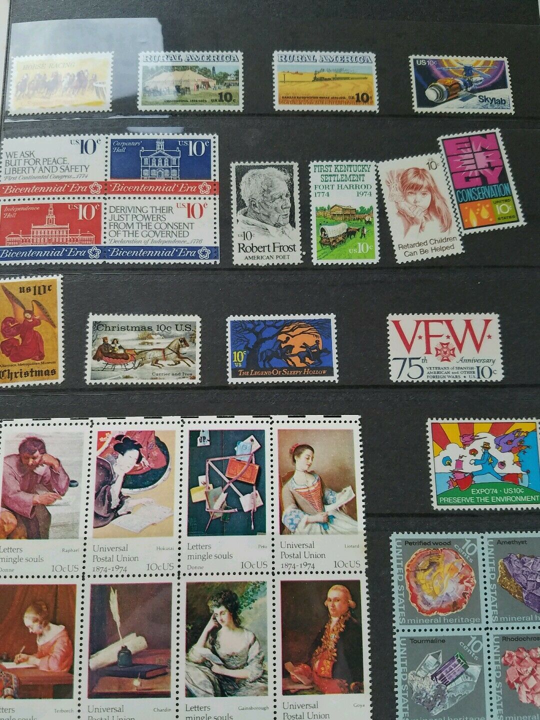 1974 United States Postal Service Mint Set Commemorative Stamps 1974 ...