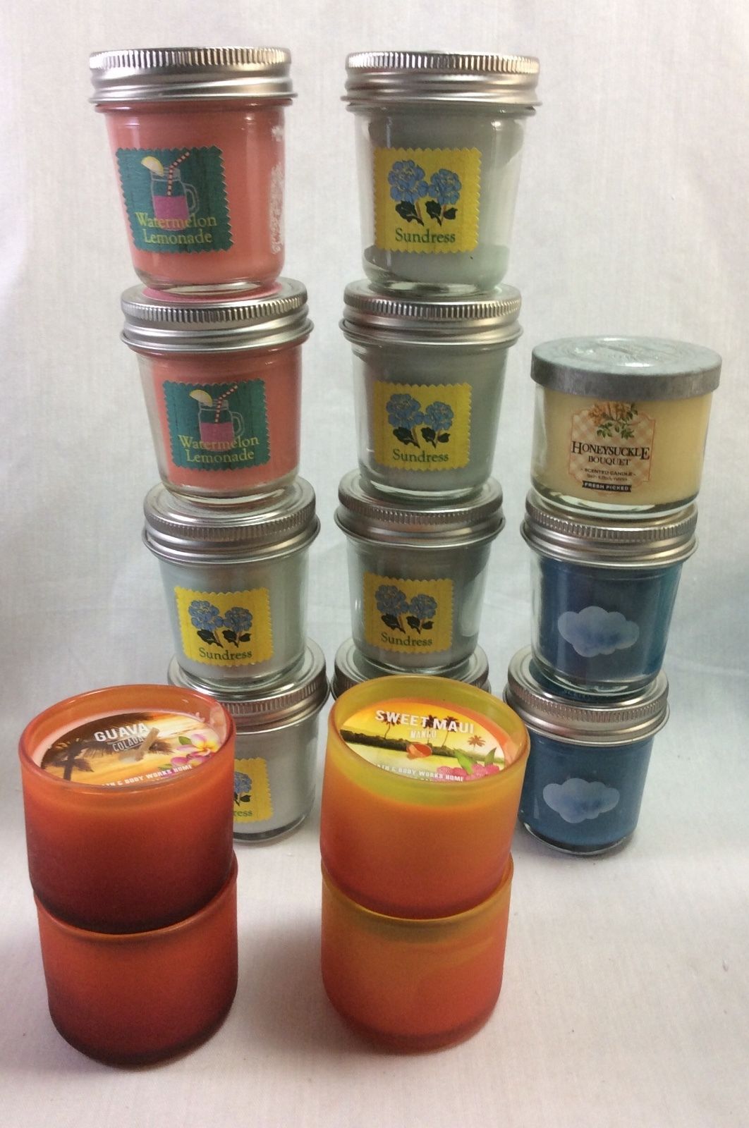 Bath and Body Works Votive Candle Set of 3 Fragances. Candles