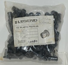 Legend 461403 Plastic Pex Plug 1/2 Inch Black Package of 100 image 1