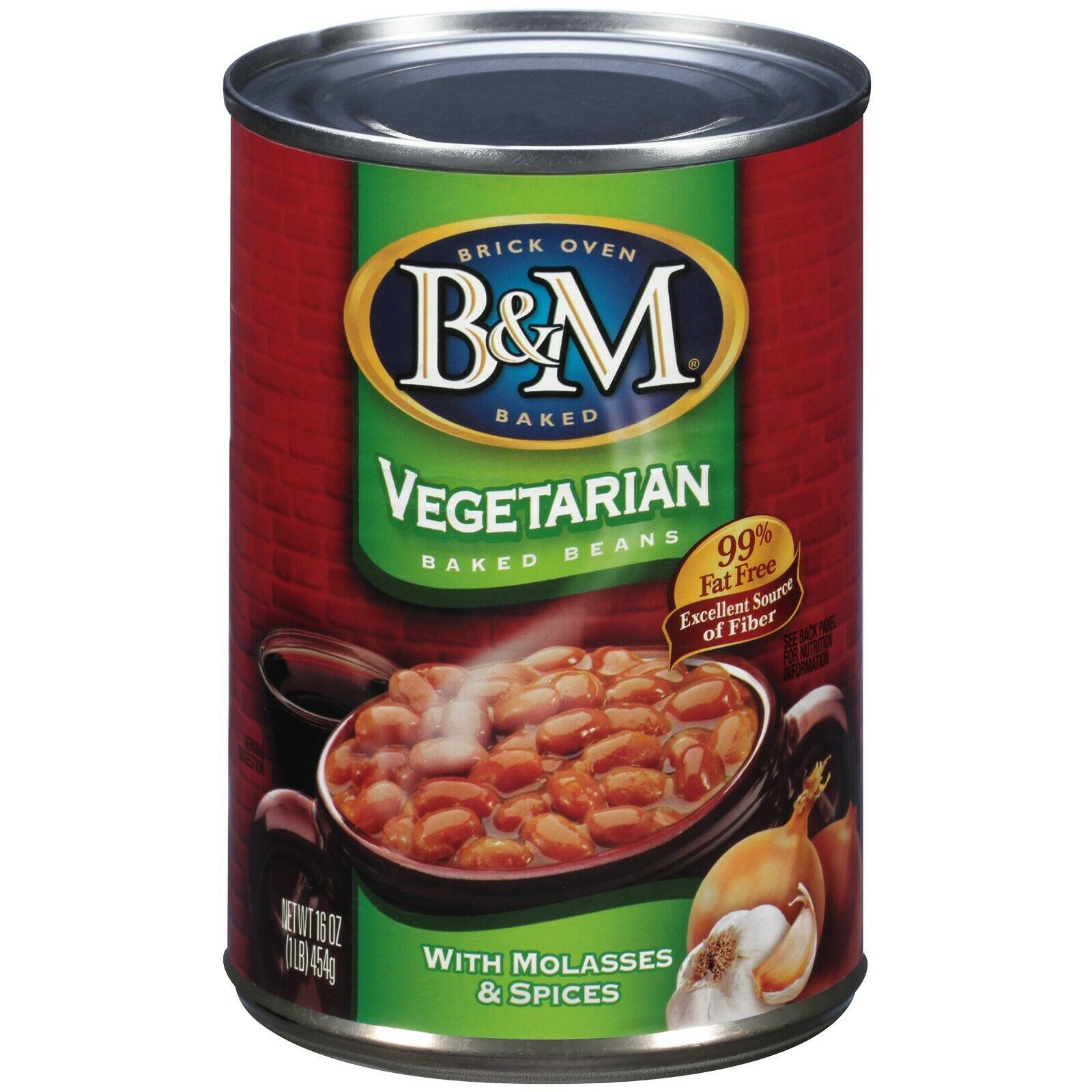 B&M Vegetarian Baked Beans, 16 Ounce Cans (Pack Of 12) - Tinned, Jarred ...