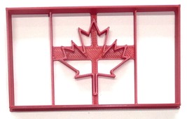 Canada Flag Maple Leaf Canadian Country Cookie Cutter USA PR4109 - $3.99