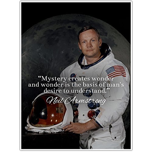 Neil Armstrong Motivation Quote Wall Art Poster - Posters & Prints