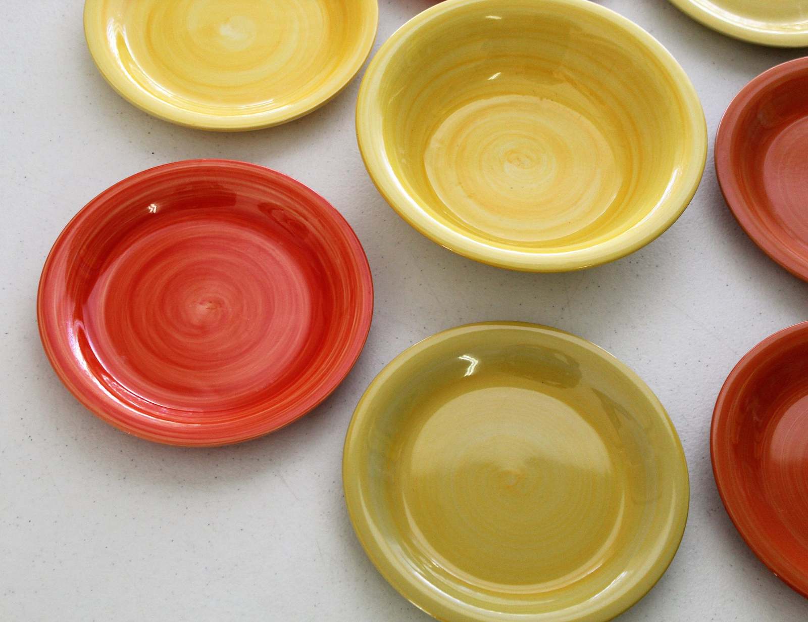 Citrus Grove Set of 7 Salad Plates & 1 Soup Bowl Other