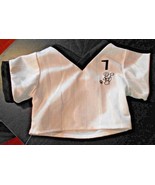 Build A Bear #7 Jersey White with Black   - $5.50