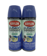 2x Krylon Fusion for Plastic Spray Paint - Gloss Blue Hyacinth 2333, 12 ... - $39.99