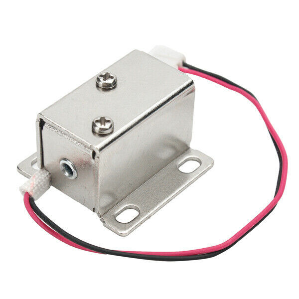 Electric Lock Catch Release Assembly Solenoid for Door Gate Drawer 12V 0.34A