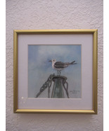Original Miniature Watercolor by Ana Sharma, &quot;Ice-Watcher&quot;,  4 x 4 inches - $180.00