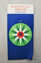 Early 1960’s Vintage 76 Union Oregon Washington Road Map Points of Interest - $3.99