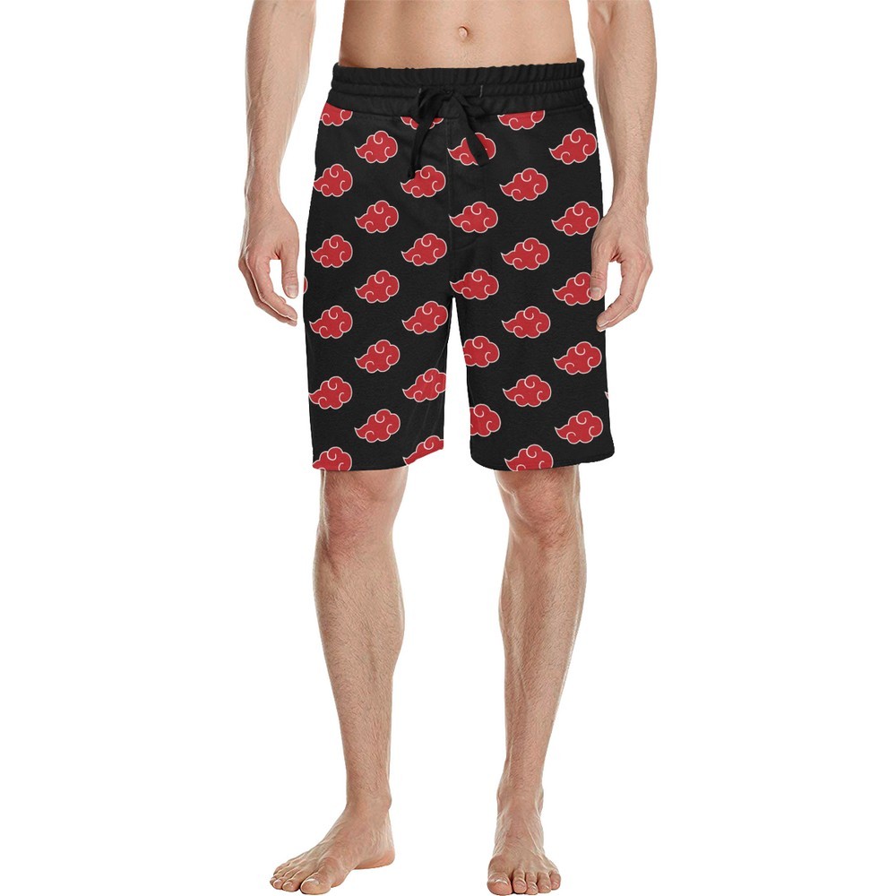 Primary image for Men's Akatsuki Cloud Naruto All Over Print Casual Shorts