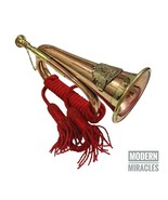 12&#39; Copper &amp; Brass Bugle with Silk Rope Tassel Australian Military Force... - $72.48