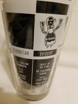 Vintage Federal glass Cocktail Bar Mixology Recipe Glass MINT - $11.87