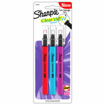 Sharpie Clear View Highlighter See Through Tip Marker Pen Assorted Colors 3 Pack - $9.46