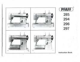 Pfaff 285 294 296 297 manual sewing machine Enlarged - $10.99