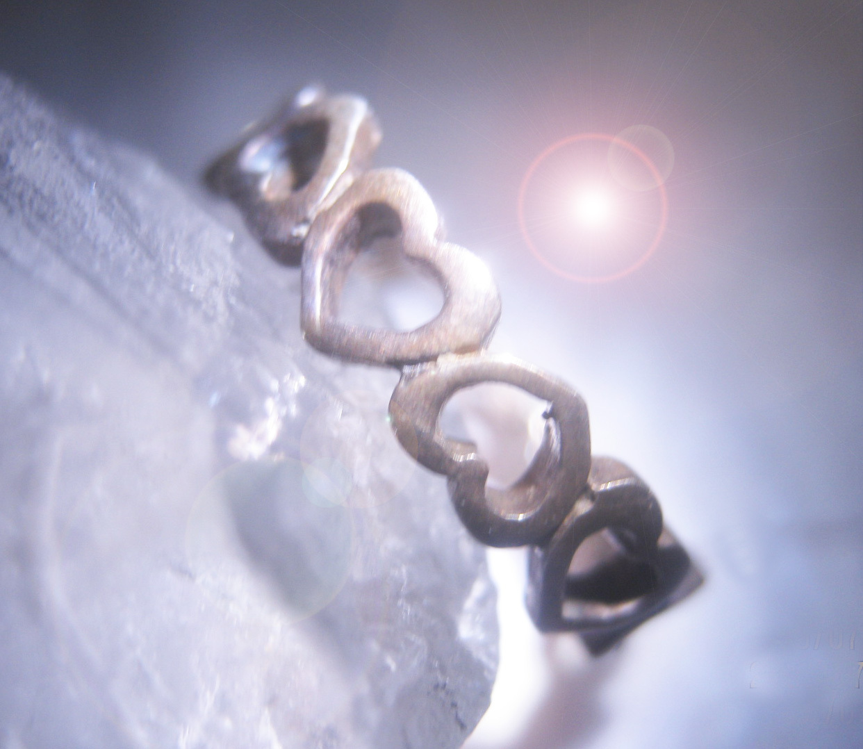 Primary image for Haunted TOE RING FREE W $49 LOVE MESSENGER MAGICK 925 HEARTS WITCH Cassia4