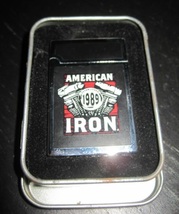 American Iron Motorcycle Garage Est.1989 Gas Butane Jet Lighter c/w Case - $24.99