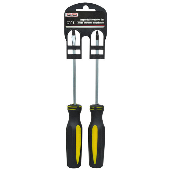 Set of 2 Tip Screwdrivers, Phillips Head and Flat Head 2pc